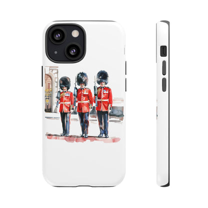 Phone Case with Royal Guard Design, Unique Cell Cover, London Souvenir, Tough Phone Case, Gift for Travelers, Stylish Street Photography