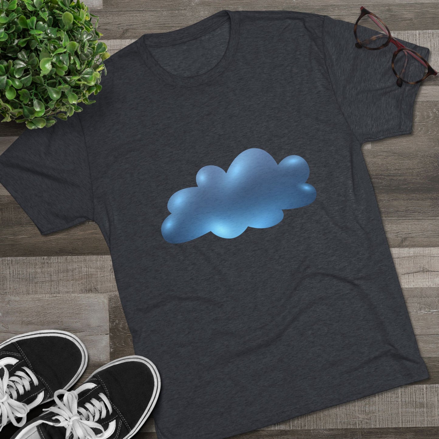 Serene Cloudscape - Dreamy Cloud Classy Unisex Tri-Blend Crew Tee