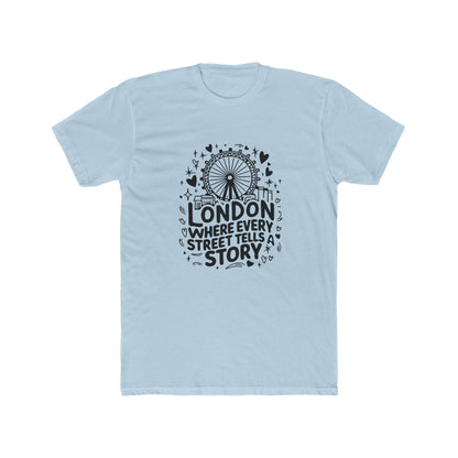 London's Story Telling Streets Cool Unisex Cotton Crew Tee