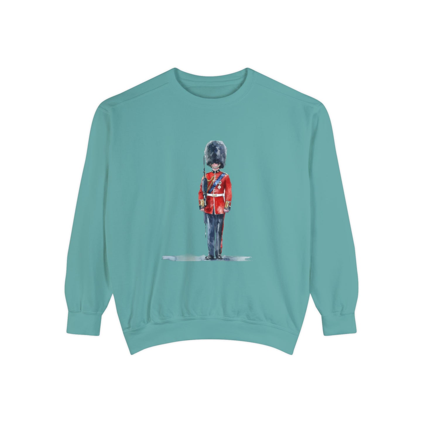 Unisex Garment-Dyed Sweatshirt - British Soldier - Classic Military Elegance and Honorable