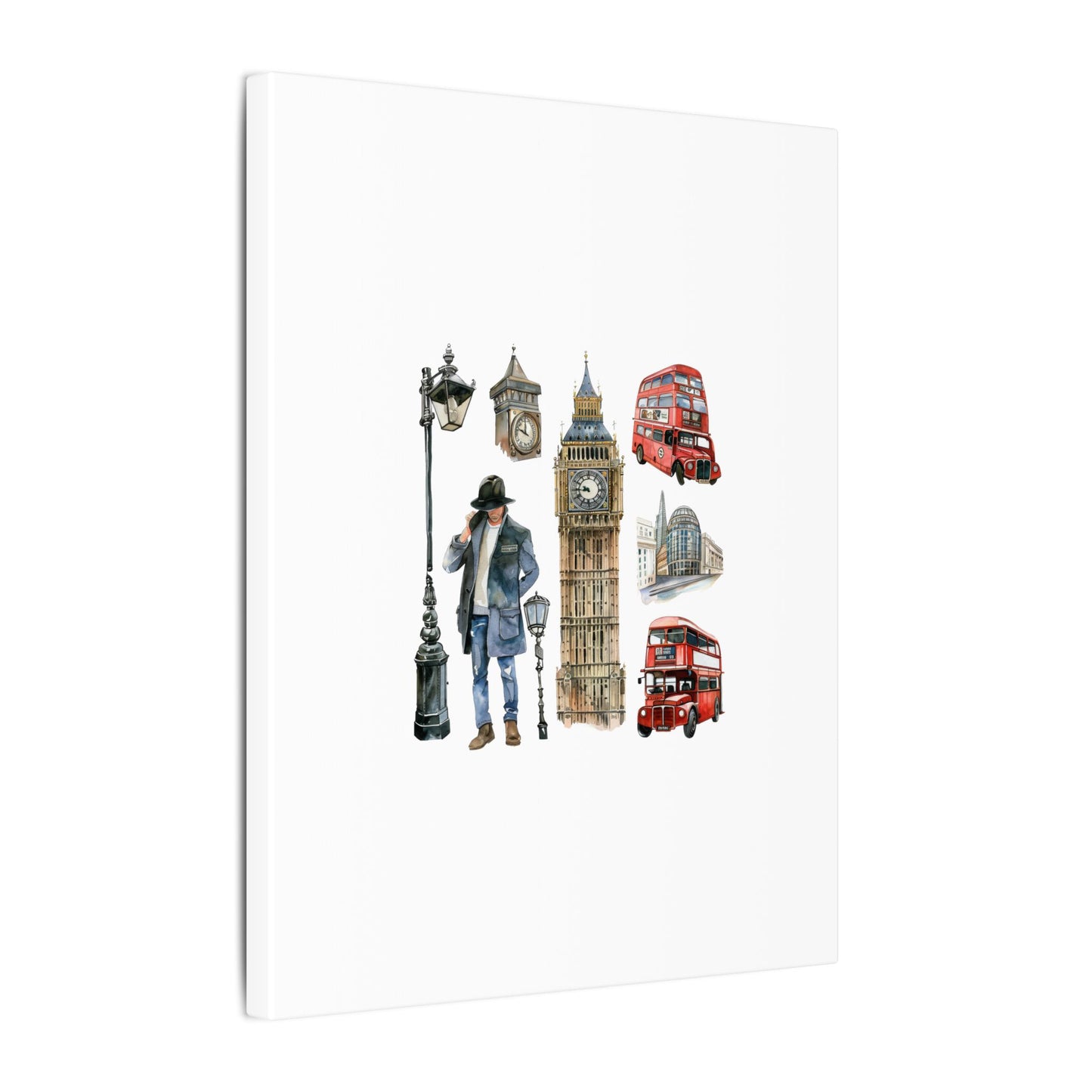 Canvas Art Print, London Skyline, Home Decor, Wall Art, Gift Idea, Travel Memories, Modern Wall Art