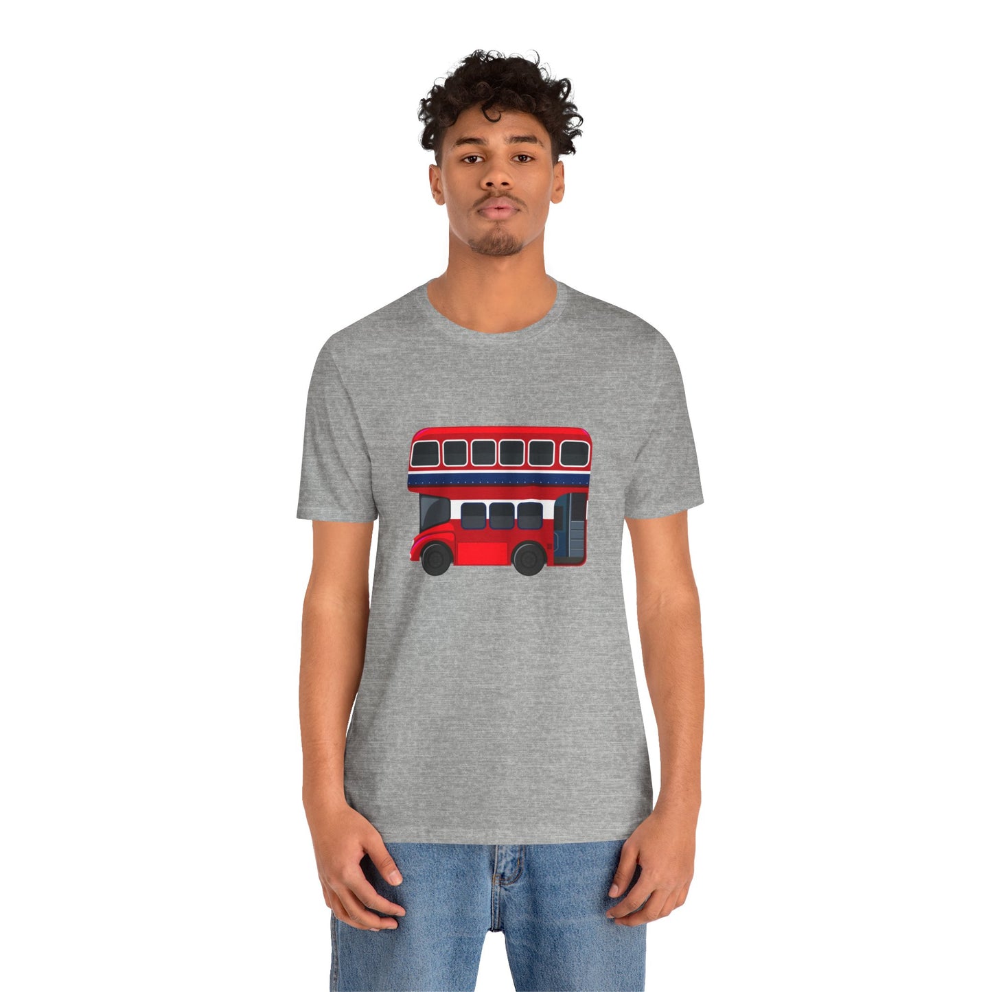 Unisex Jersey Short Sleeve Tee - Vintage English Bus: London Transport