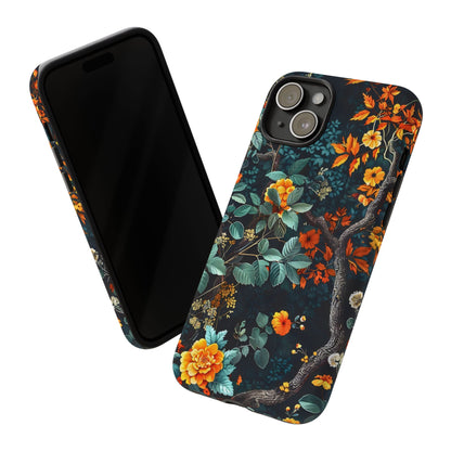 Floral Phone Case | Tough Cases, Protective Cover, Gift for Her, Autumn Vibes, Floral Phone Accessory, Unique Design