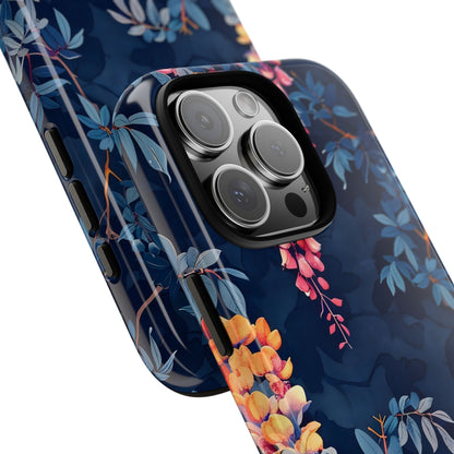 Floral iPhone Case, Tough Phone Cover, Gift for Her, Nature Lover Accessory, Spring Decor, Unique Floral Design