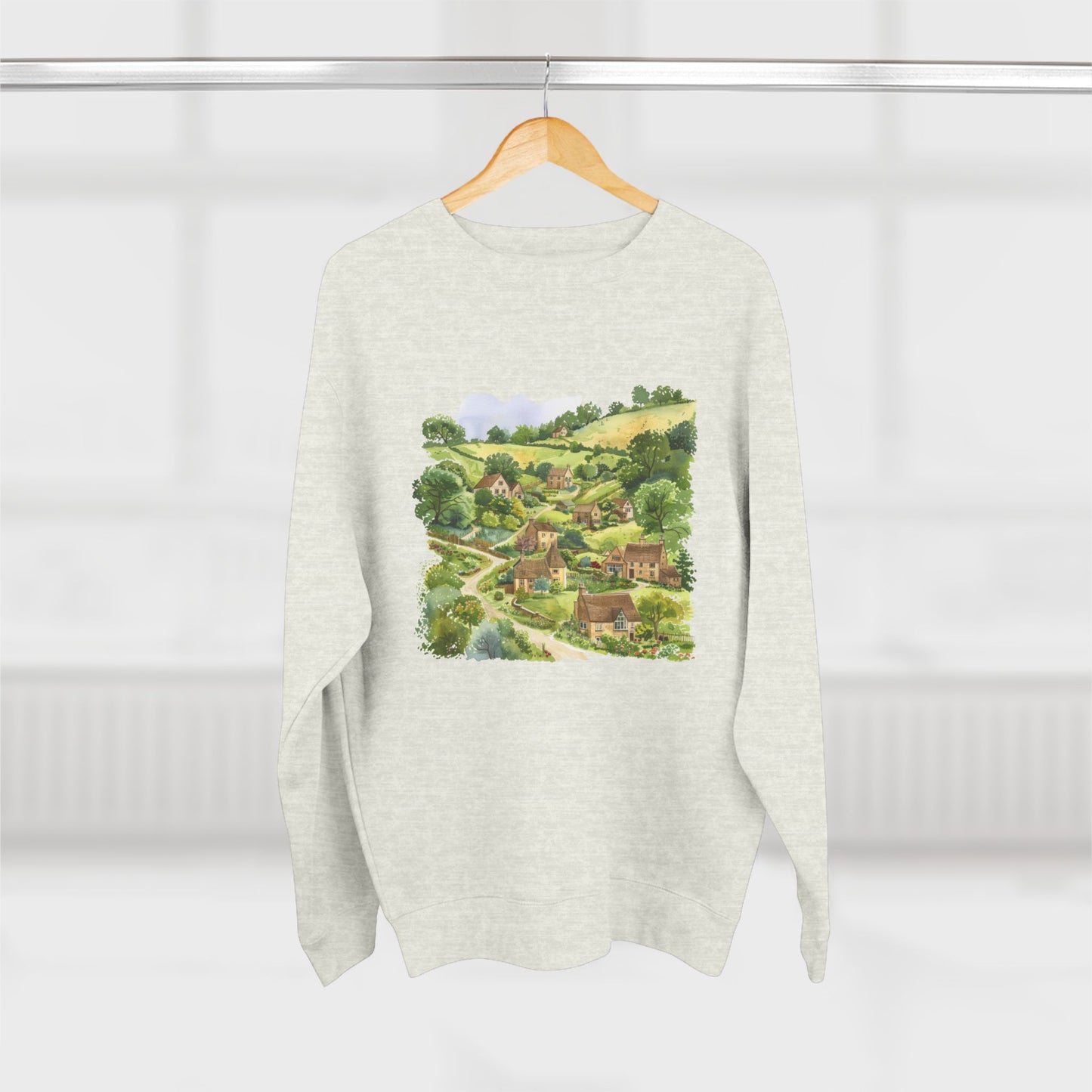 Unisex Crewneck Sweatshirt - Street London Aesthetics Urban Charm and Classic City Vibes