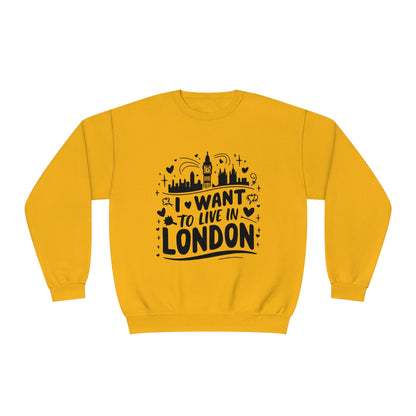 Unisex NuBlend® Crewneck Sweatshirt - I want to live in London