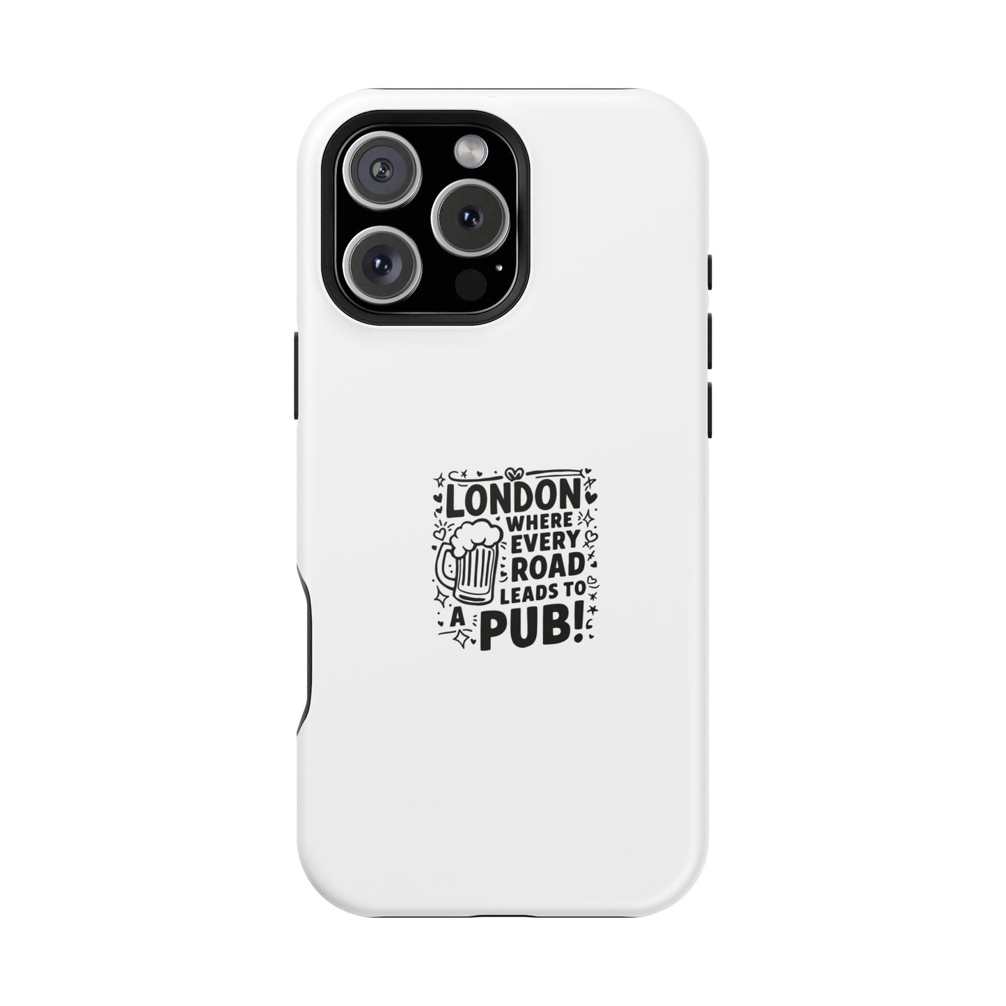 London Pub Themed Magnetic Tough Case - Perfect for Beer Lovers and Travelers
