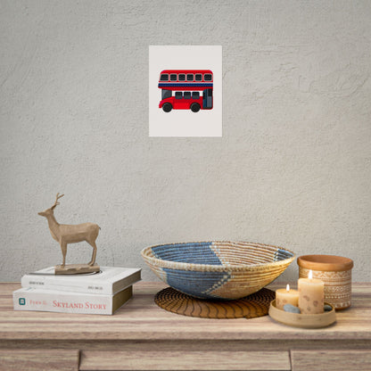 Red Double Decker Bus Rolled Posters