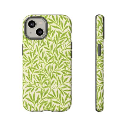 Green Leaf iPhone Case, Tough Cases, Botanical Phone Protection, Eco-Friendly Cover, Nature Lover Gift, Trendy Cell Phone Accessory