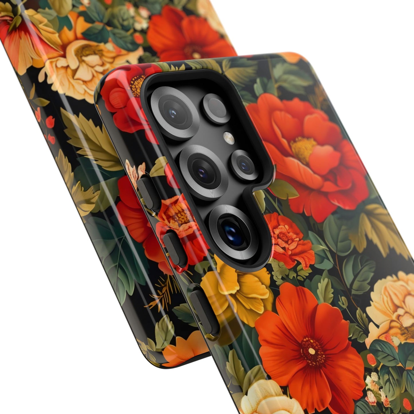 Floral Phone Case, Tough Cases, Decorative Tech Accessories, Gift for Her, Nature Lover Gift, Boho Style Case, Spring Floral Cover