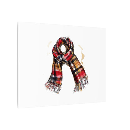 Autumn Scarf Canvas Art Print | Cozy Home Décor, Gift for Fall Lovers, Seasonal Wall Art, Unique Interior Design