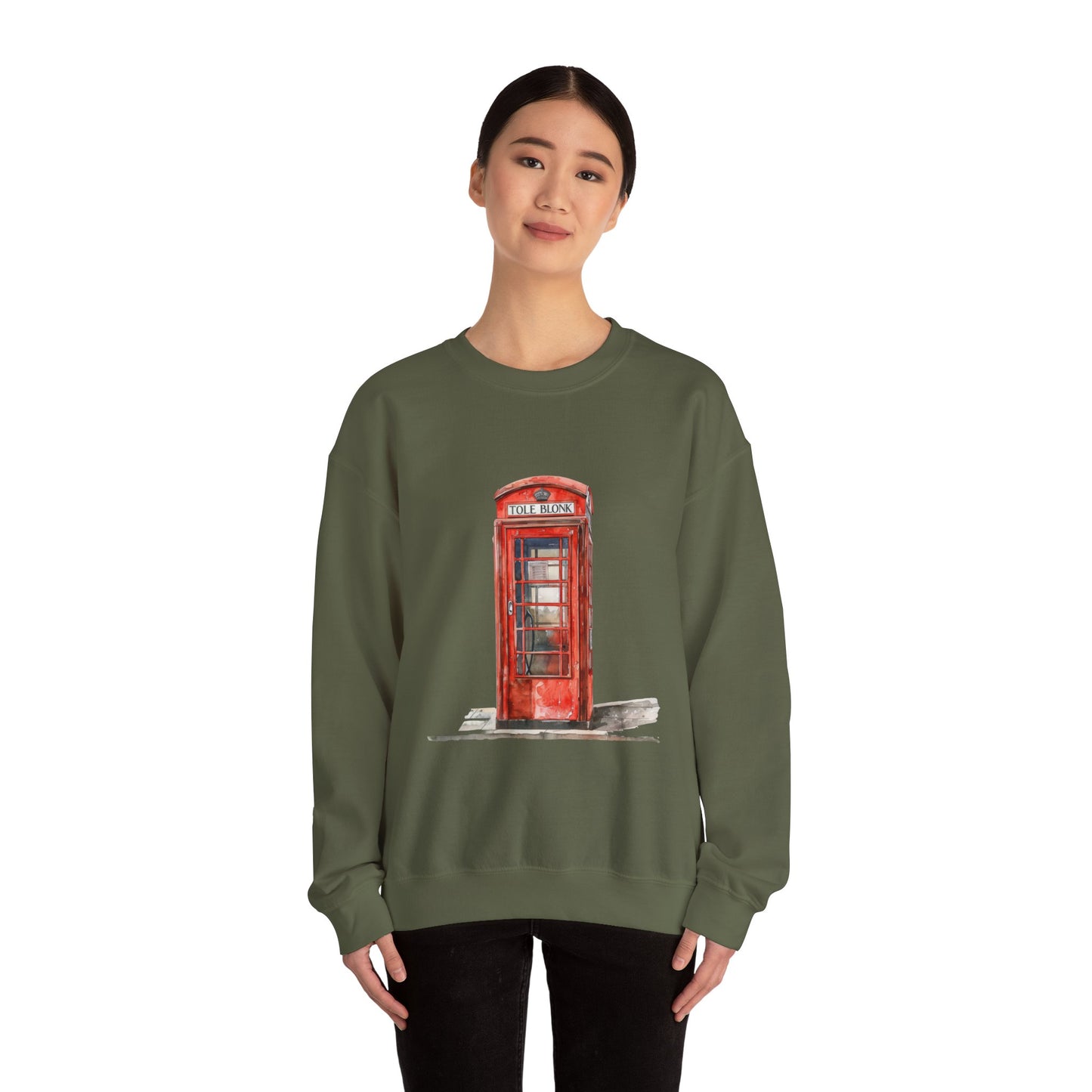 Unisex Heavy Blend™ Crewneck Sweatshirt - Iconic British Public Telephone