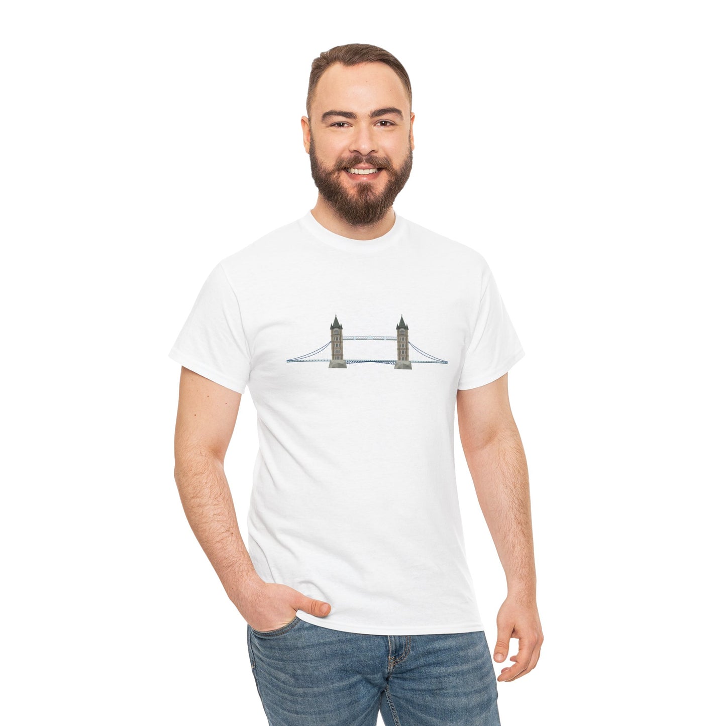 Unisex Heavy Cotton T-Shirt - Majestic London Bridge