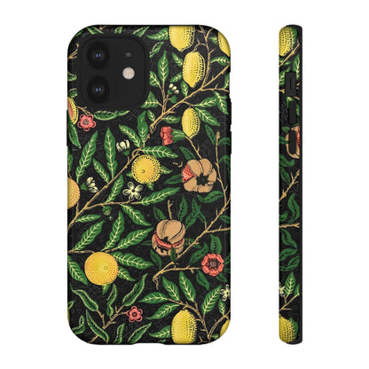 Tough Cases Phone Case, Floral Phone Cover, Tough Phone Protection, Gift for Plant Lovers, Black Background, Eco-Friendly Design