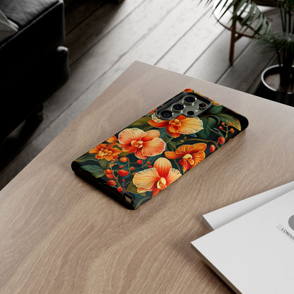 Floral Phone Case - Tough Cases, Protective Cover, Gift for Her, Smartphone Accessory, Floral Design, Nature-Inspired