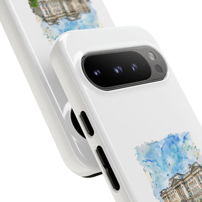 Artistic Phone Case - Watercolor Architecture Design