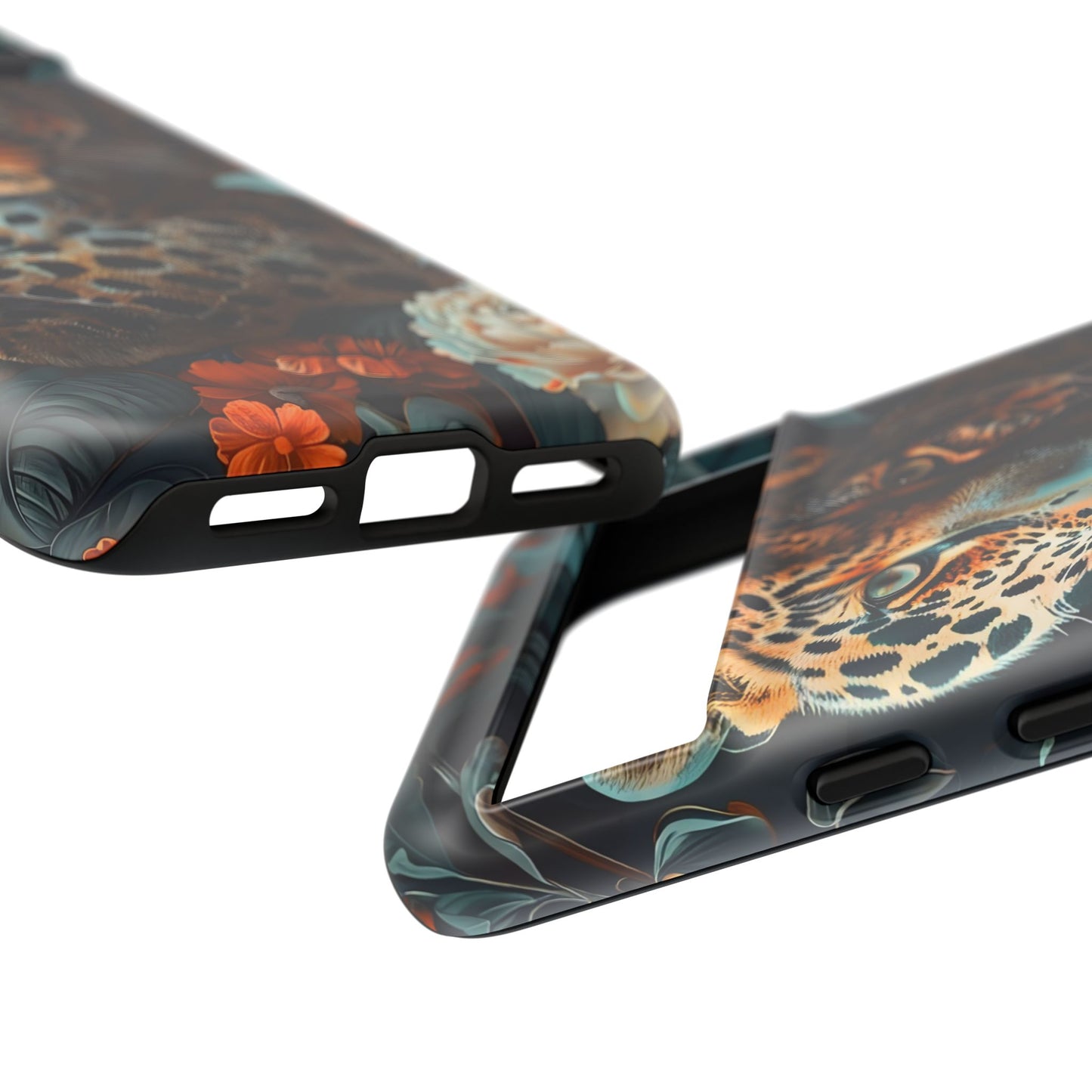 Wildlife Phone Case with Leopard Design | Tough Cases, Animal Prints, Floral Phone Cover, Gift for Nature Lovers, Unique Phone Accessories