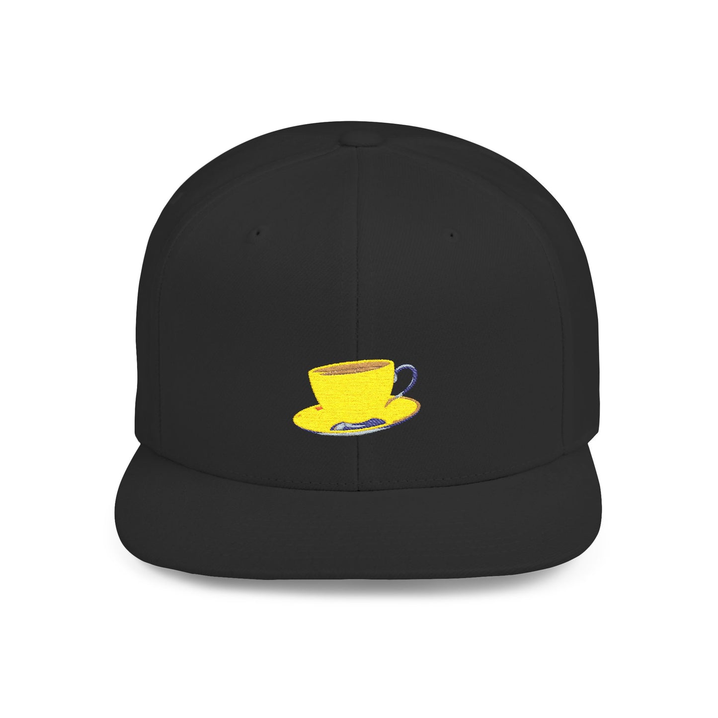 Tea Cup & Saucer - Flat Bill Snapback
