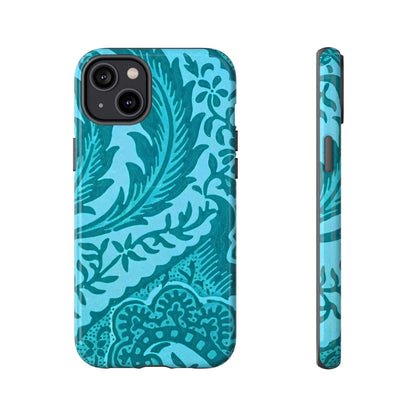 Protective Phone Case with Elegant Teal Design, Tough Cases, Floral Phone Cover, Stylish Smartphone Protection, Gifts for Her, Trendy [...]