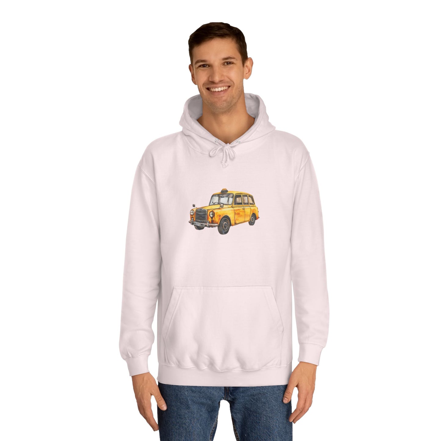 Unisex College Hoodie - Classic Elegance and Timeless Styled Vintage Car Unisex College Hoodie