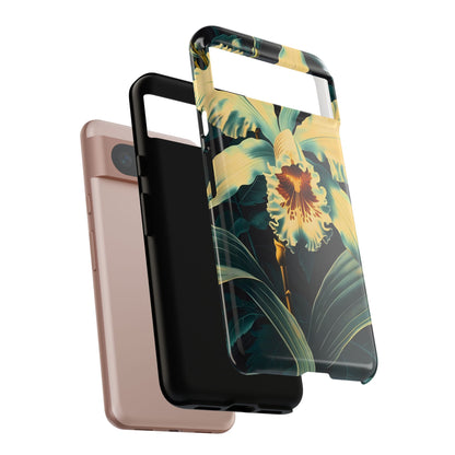 Floral Phone Case - Tough Cases with Orchid Design, Durable Smartphone Cover for Nature Lovers, Floral Gift for Her, Botanical [...]