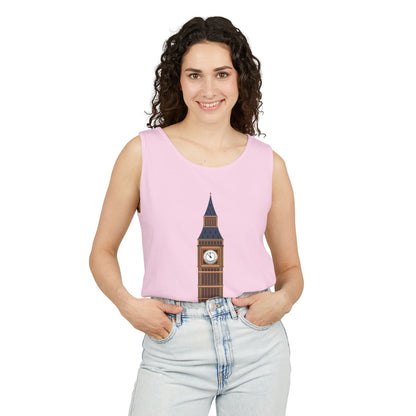 Unisex Garment-Dyed Tank Top - Britain’s Timekeeper - The Iconic Big Ben