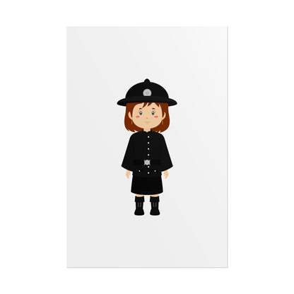 Charming Firefighter Rolled Posters for Kids' Rooms, Playful Wall Art, Fire Safety Decor, Kids' Gifts, Educational Prints