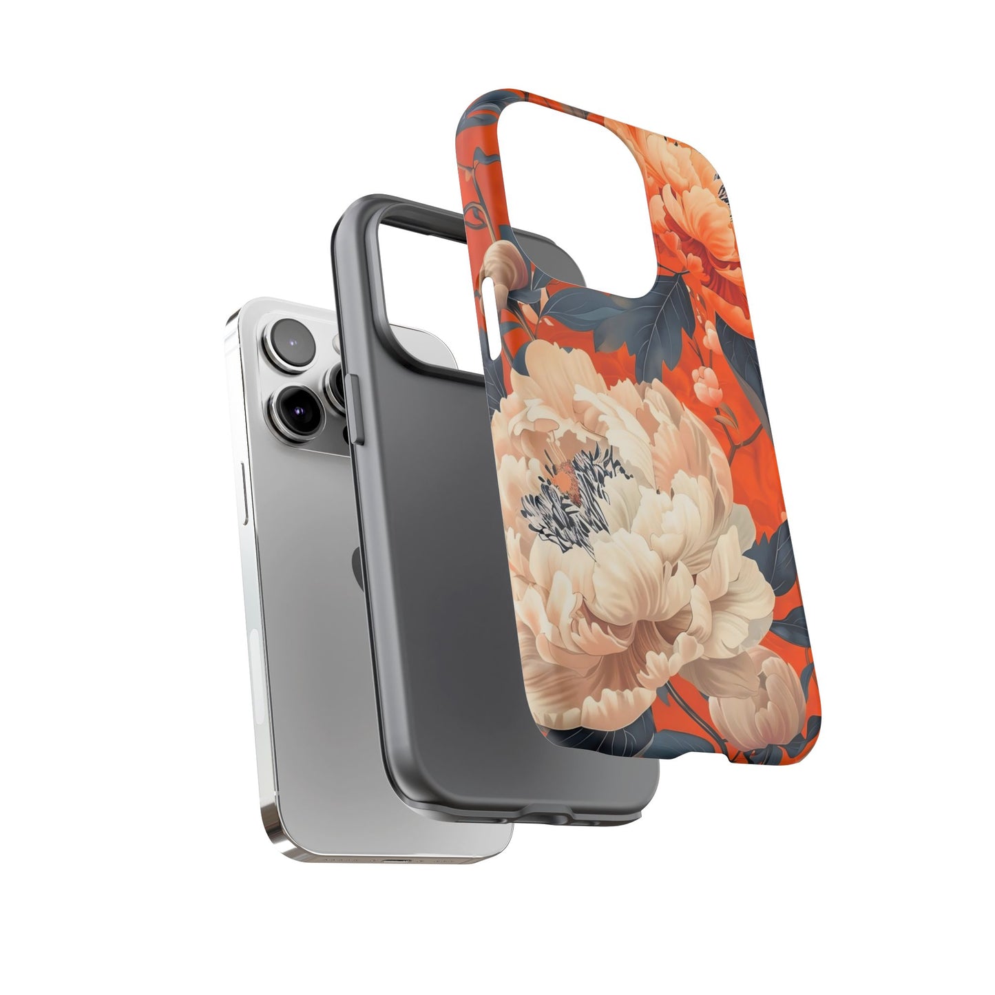 Floral Tough Case, Durable Floral Phone Case, Stylish Protection Case, Gift for Her, Spring Accessories, Mother’s Day Gift