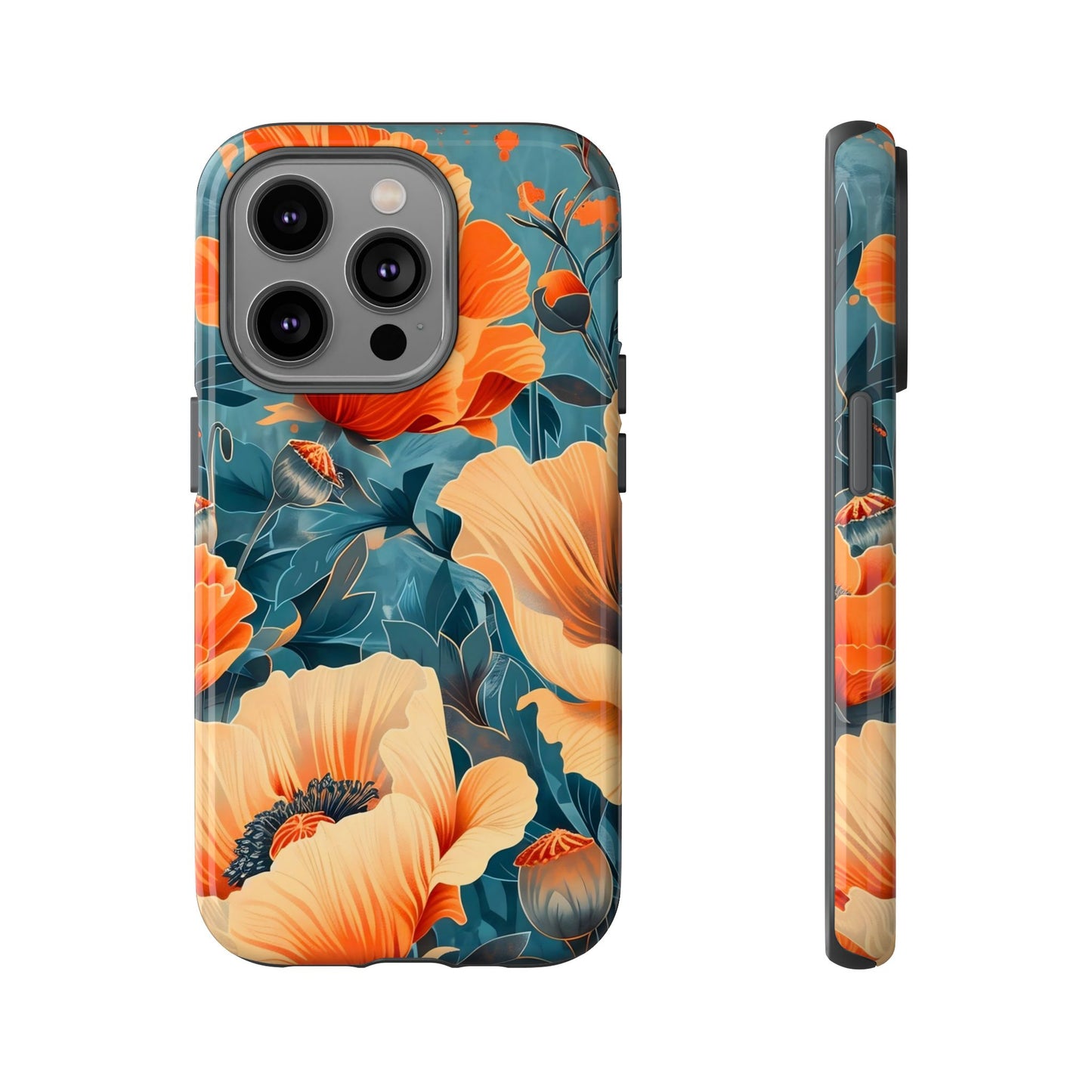 Floral Phone Case, Tough Cases for Protection and Style, Spring Aesthetic, Gift for Her, Phone Accessory for Nature Lovers