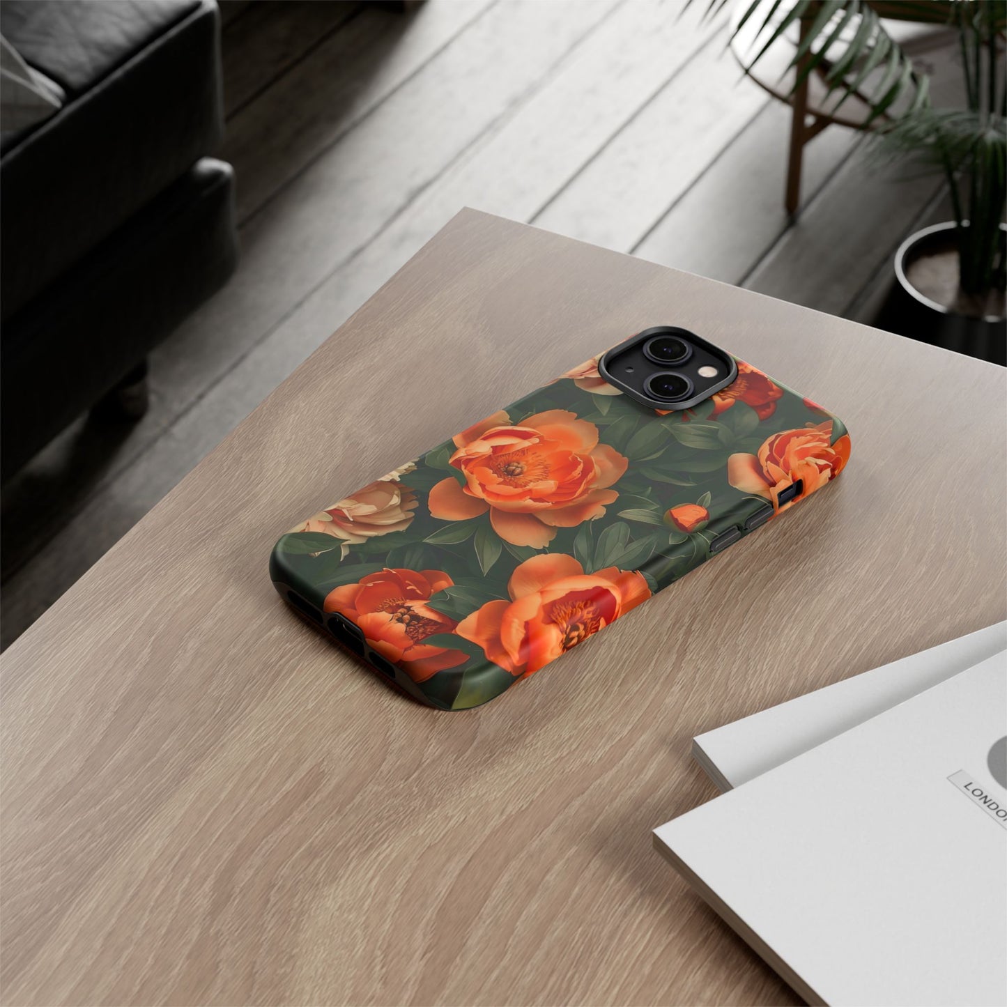 Stylish Floral Phone Case, Tough Cases, Floral Phone Cover, Gift for Her, Spring Accessories, Mother's Day, Phone Protection
