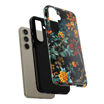 Floral Phone Case | Tough Cases, Protective Cover, Gift for Her, Autumn Vibes, Floral Phone Accessory, Unique Design