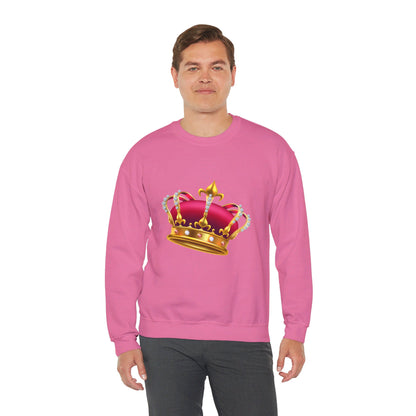 Unisex Heavy Blend™ Crewneck Sweatshirt Trendy - British Royal Crown