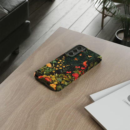 Floral Tough Phone Case, Nature-Inspired Design, Ideal for Garden Lovers, Gift for Birthdays, Christmas, Eco-Friendly Accessory