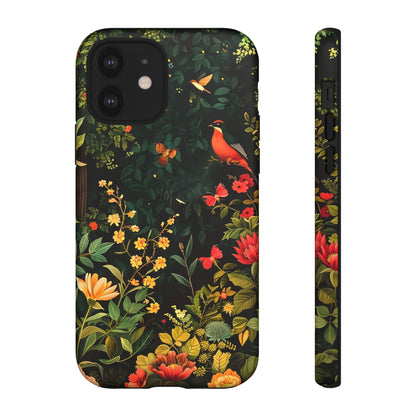 Floral Tough Phone Case, Nature-Inspired Design, Ideal for Garden Lovers, Gift for Birthdays, Christmas, Eco-Friendly Accessory