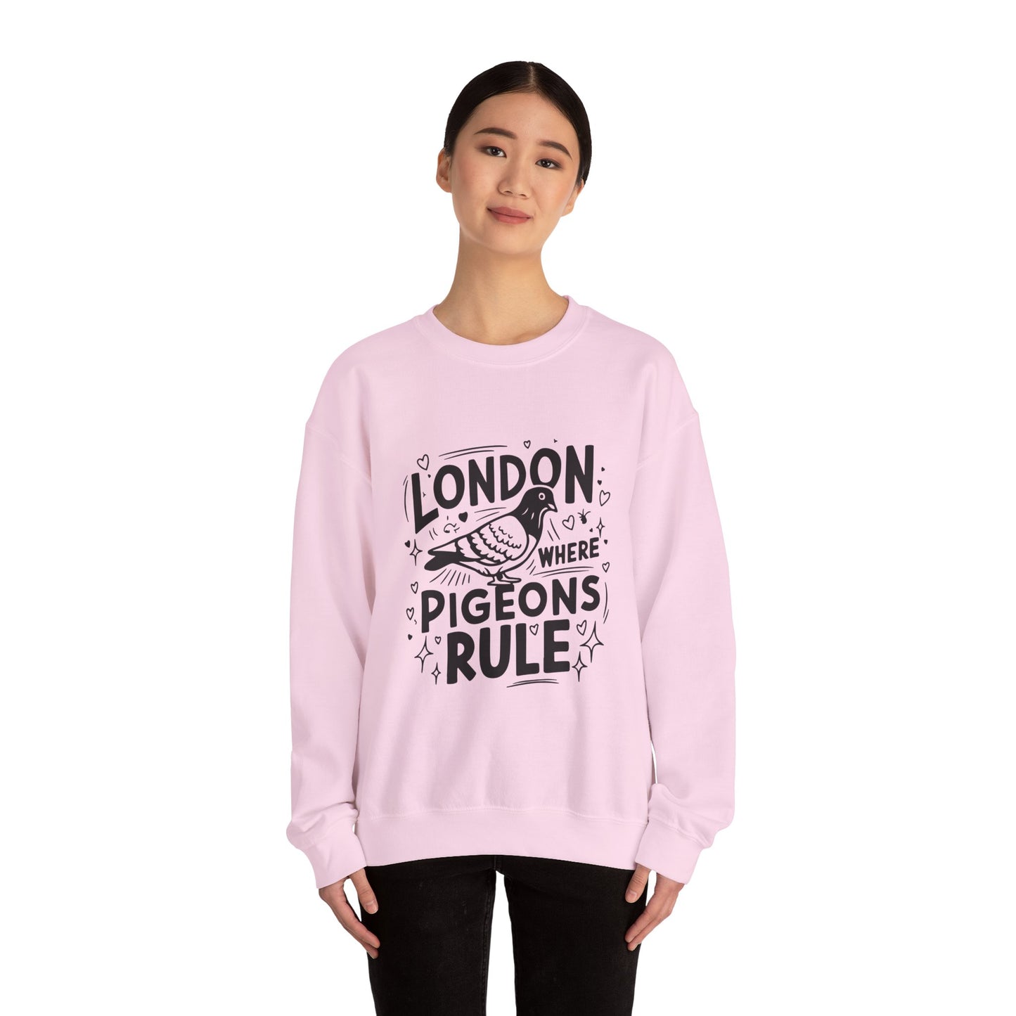 Unisex Heavy Blend™ Crewneck Sweatshirt - Pigeons Rule in London