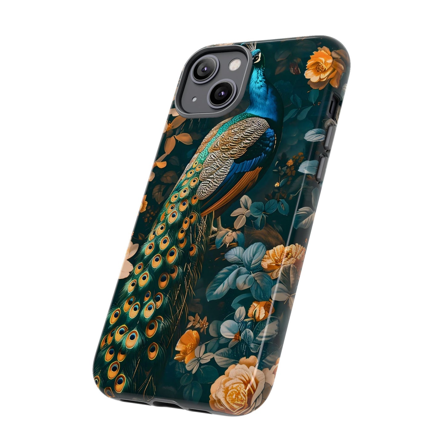 Peacock Phone Case - Elegant Floral Design, Tough Case for Protection, Unique Gift for Nature Lovers, Stylish Accessory, Eco-Friendly