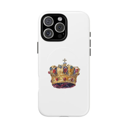 Royal Crown Magnetic Phone Case, Durable Phone Cover, Stylish Tech Accessory, Perfect Gift for Him & Her, Unique Design Case