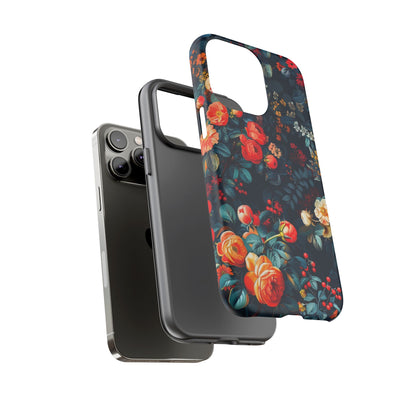 Floral Phone Case, Tough Cases for Protection, Vibrant Floral Design, Chic Gift for Her, Stylish Accessories