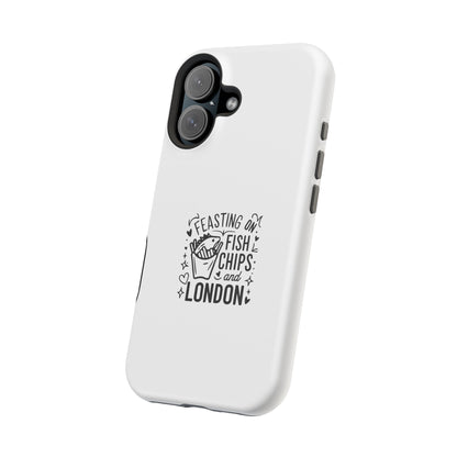 Feasting on Fish & Chips Phone Case, Cute London Inspired Magnetic Tough Case, Unique Gift for Food Lovers, Travel Accessory, British [...]