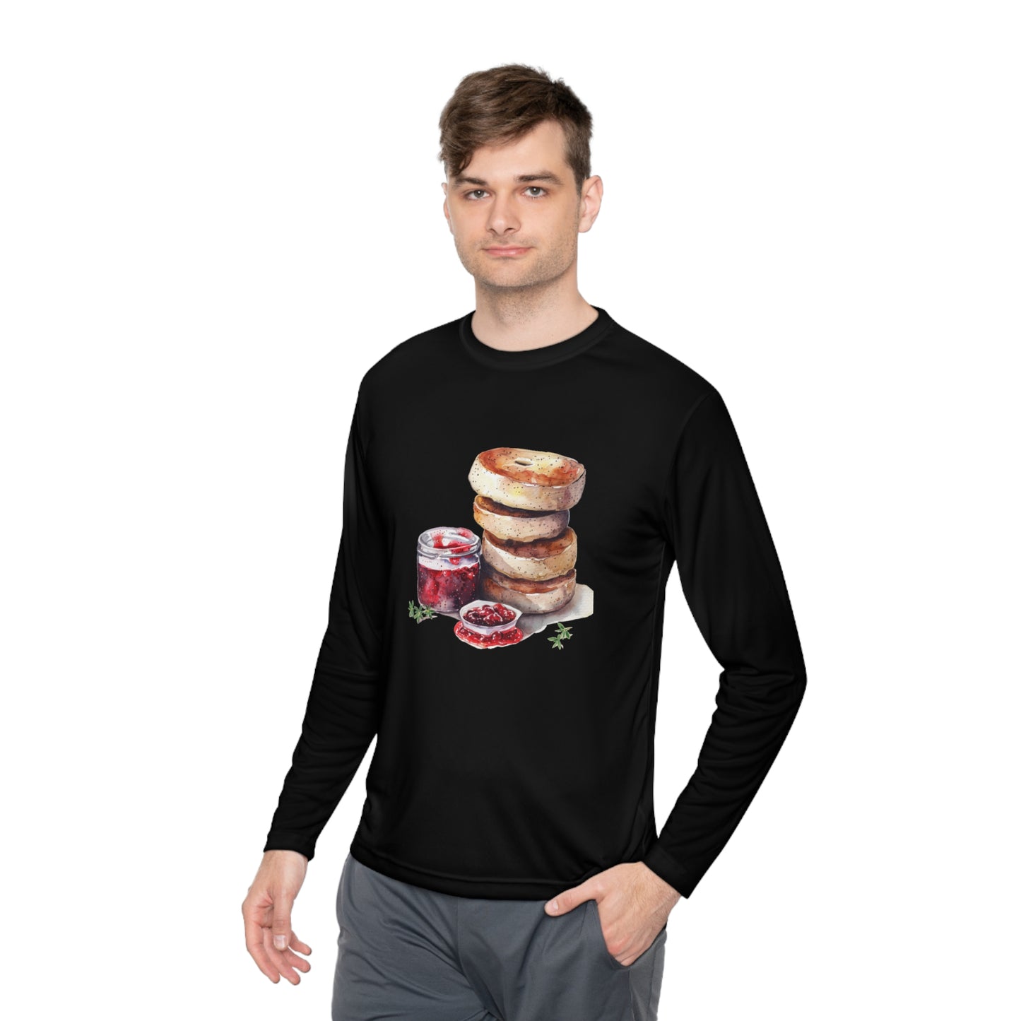Unisex Lightweight Long Sleeve Tee - British Food - Traditional Dishes and Culinary Delights