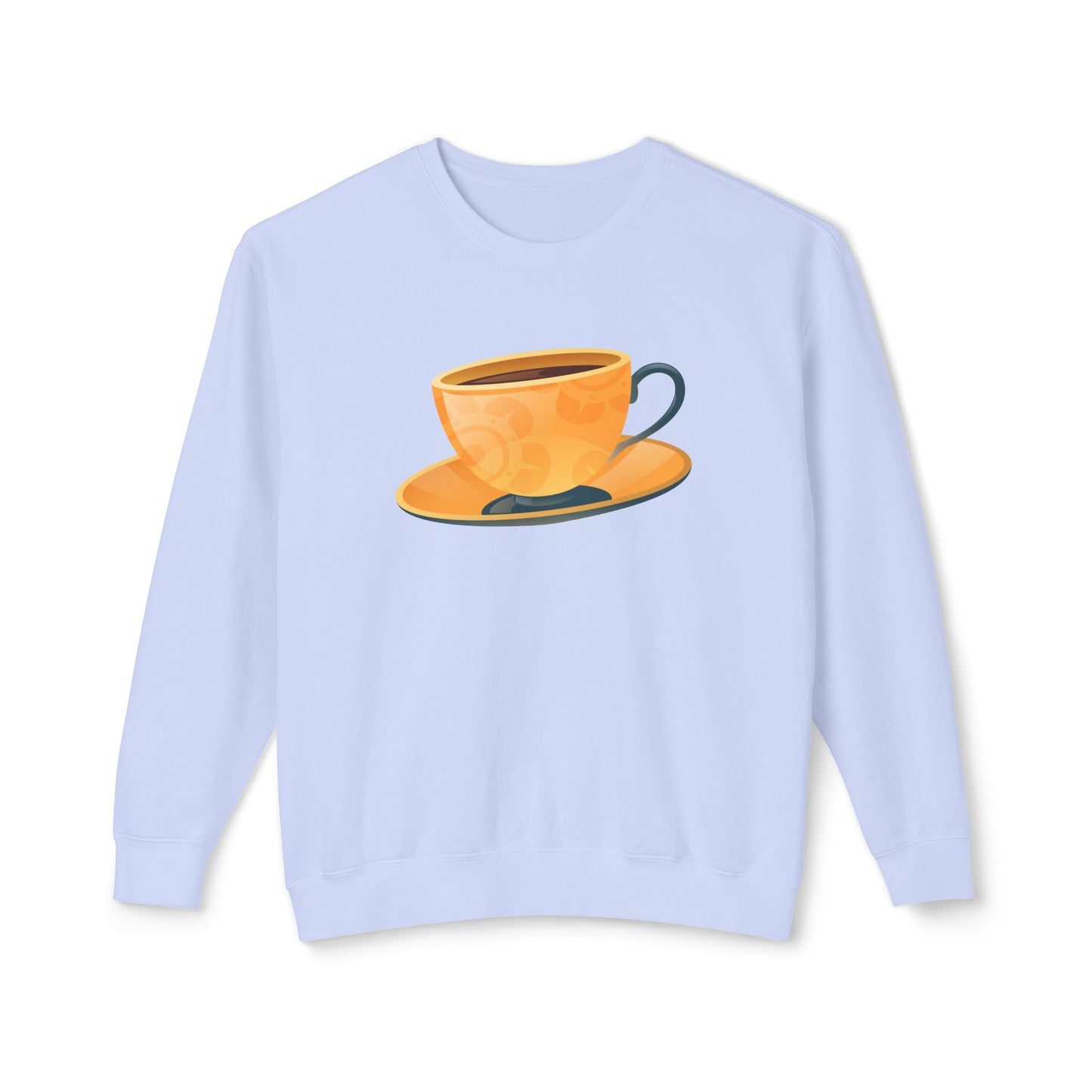 Unisex Lightweight Crewneck Sweatshirt - Elegant British Tea Cup