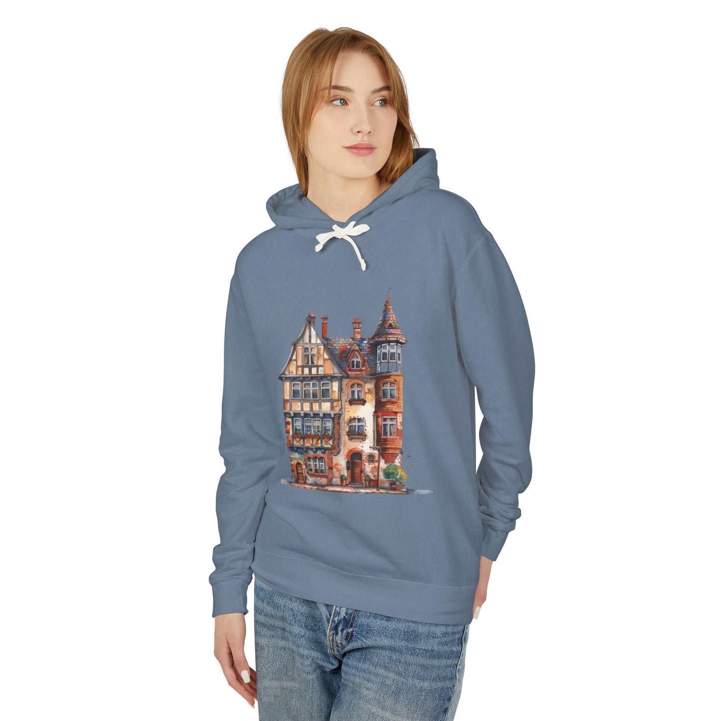 Unisex Lightweight Hooded Sweatshirt - Timeless Living - The British Village House Experience