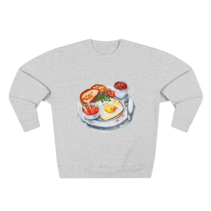 Unisex Crewneck Sweatshirt - British Royal Breakfast Elegant and Opulent Morning Feast