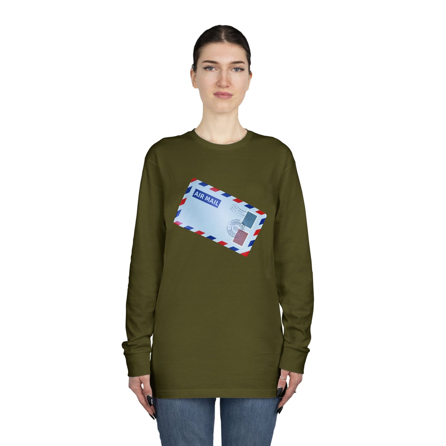 Long Sleeve Crewneck Tee - Classy British Air Mail