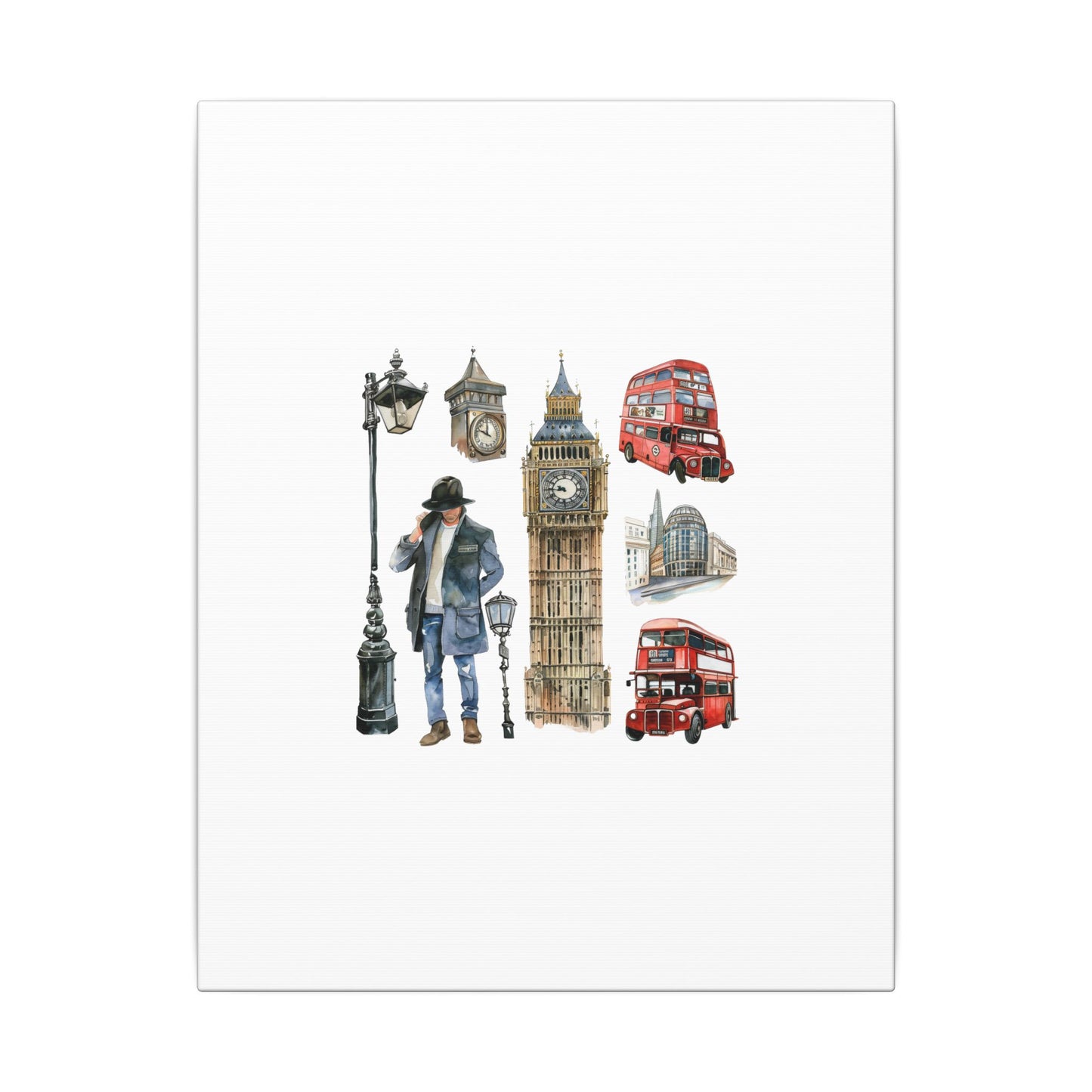 Canvas Art Print, London Skyline, Home Decor, Wall Art, Gift Idea, Travel Memories, Modern Wall Art