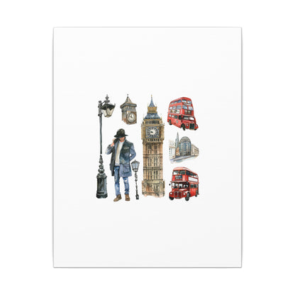 Canvas Art Print, London Skyline, Home Decor, Wall Art, Gift Idea, Travel Memories, Modern Wall Art