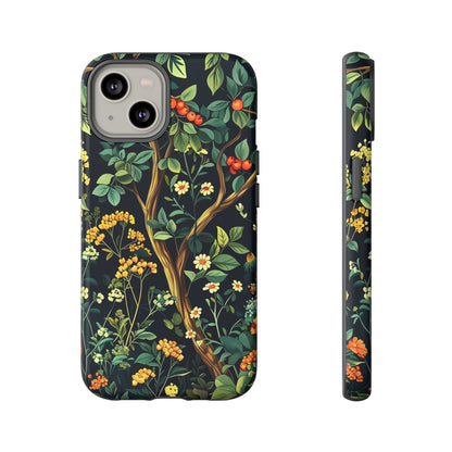 Floral iPhone Case, Nature Inspired Tough Case, Botanical Phone Cover, Eco-Friendly Gift, Unique Floral Design
