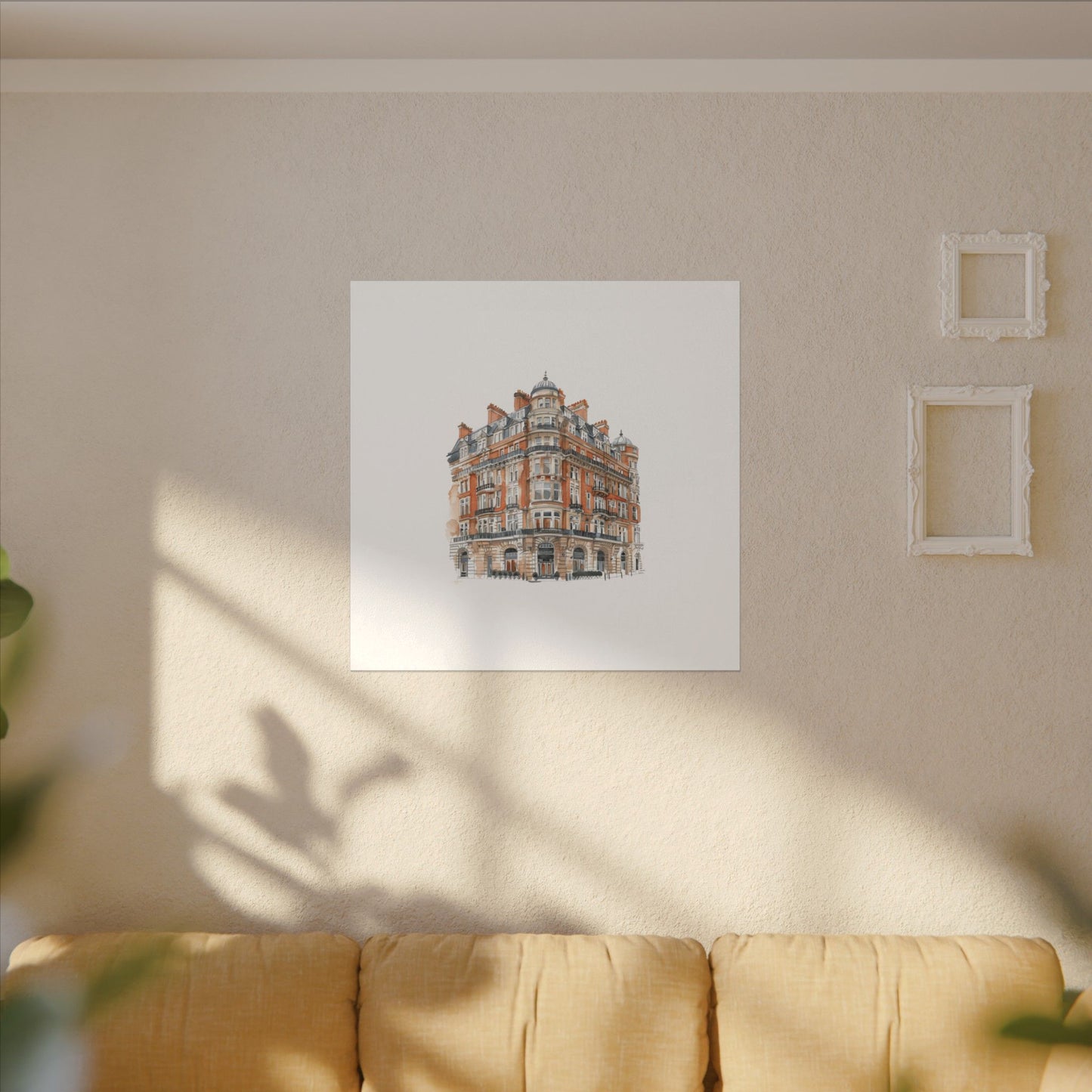 Artistic Matte Canvas Print of Historic Building, Wall Art Decor, Home Interior, Unique Gift, Fine Art, Architecture Lover, Urban Design