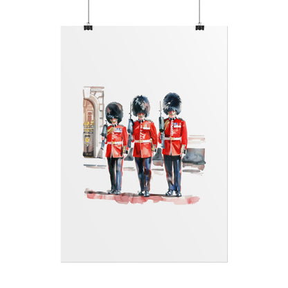 London Guard Roll-Up Posters, British Soldier Art Prints, Home Decor, Travel Gifts, Wall Art for Various Occasions