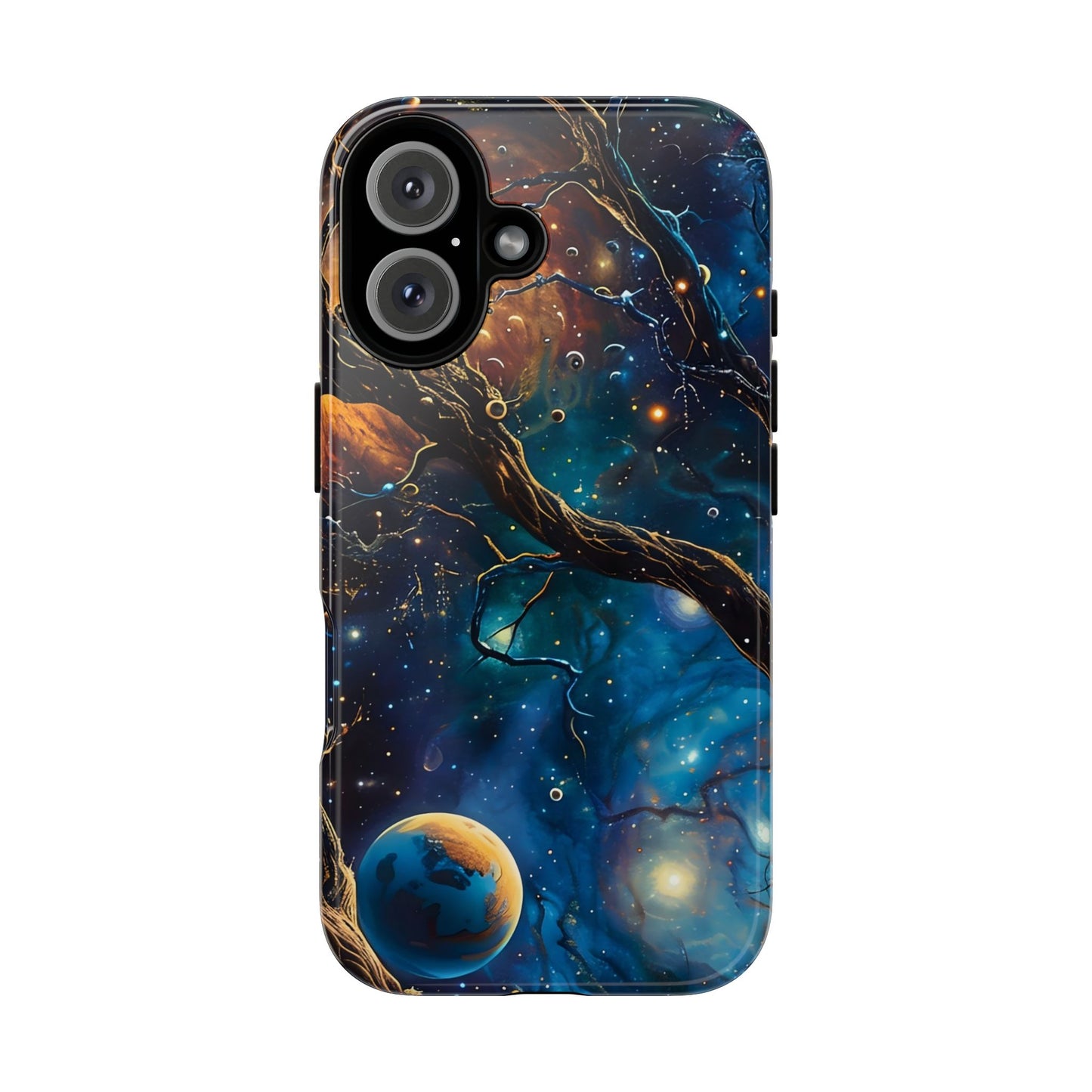 Galaxy Phone Case, Tough Cases with Cosmic Design, Unique Gift for Astronomers, Sci-Fi Fans, Starry Night, Outer Space